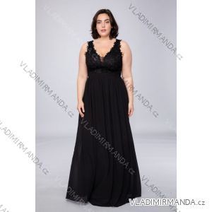 Langes, elegantes Partykleid für Damen in Übergröße (4248) mit breiten Trägern FRENCH FASHION FMPEL23ROBELAETITIAQS