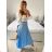 Kleid mit 3/4 Ärmeltasche für Damen (uni sl) ITALIAN Fashion IM3181746