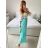 Kleid mit 3/4 Ärmeltasche für Damen (uni sl) ITALIAN Fashion IM3181746 -   hellblau -   S / M