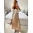 Kleid mit 3/4 Ärmeltasche für Damen (uni sl) ITALIAN Fashion IM3181746