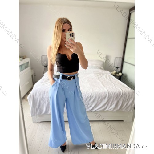 Lange Lederhose für Damen (Einheitsgröße S/M) ITALIAN FASHION IMWAD234126 -   hellblau -   S / M