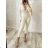 Langer eleganter Langarm-Overall für Damen (S/M ONE SIZE) ITALIAN FASHION IMWA23289 -   schwarz -   S / M