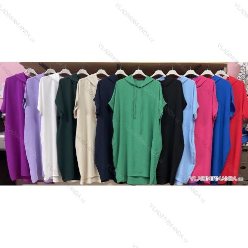 Damen Kurzarmtunika (uni xL / 2XL) TURKISH FASHION TM9200691