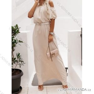 Carmen-Damenkleid aus Sommer-Baumwollspitze (S / M ONE SIZE) ITALIAN FASHION IMWA222609