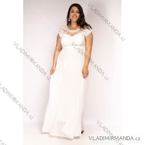 Kleid Lang Elegant Party Kurzarm Damen Übergröße (42-48) FRENCH FASHION FMPEL23CASSILIAQS