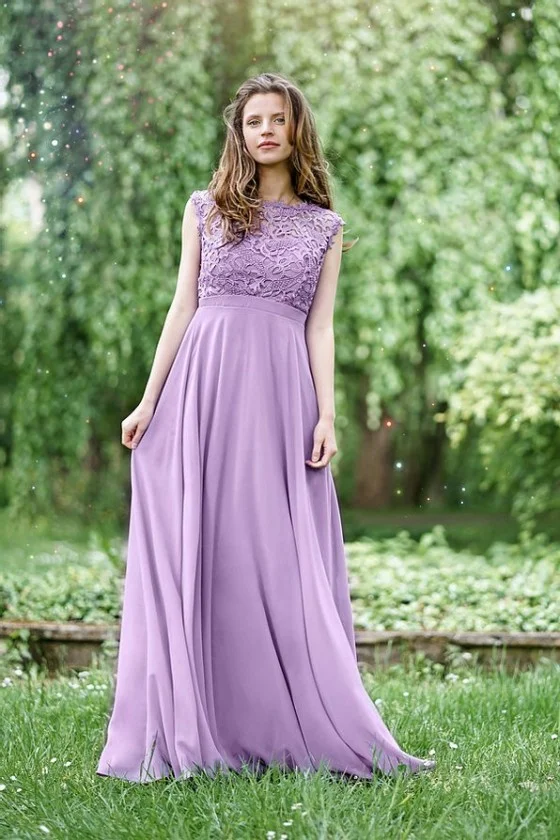 Langes, elegantes, ärmelloses Partykleid für Damen (SL) FRENCH FASHION FMPEL23SAVINA