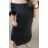 Sommer-Carmen-Kurzarmkleid für Damen (S/M/L/XL EINHEITSGRÖSSE) ITALIAN FASHION IMC24056