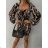 Damen Elegantes Kurzes Langarmkleid (S / M ONE SIZE) ITALIAN FASHION IMWC217235