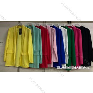 Dünne Feder-Langarmjacke für Damen (uni s-l) ITALIAN FASHION IMC20073