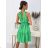 Langes Chiffon-Kurzarmkleid für Damen (S/M ONE SIZE) ITALIAN FASHION IMWGM23456