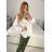 Damen Satin Langarmhemd (S/M/L ONE SIZE) ITALIAN FASHION IM322560 M / L rot