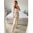 Lange Lederhose für Damen (Einheitsgröße S/M) ITALIAN FASHION IMWAD234126 -   růžová světlá -   M / L