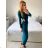 Langes Langarmkleid für Damen (S/M EINHEITSGRÖSSE) ITALIAN FASHION IMM23M2103