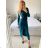 Langes Langarmkleid für Damen (S/M EINHEITSGRÖSSE) ITALIAN FASHION IMM23M2103