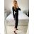 Damen-Langarm-Lederjacke (S-XL) ITALIAN FASHION IMM23MS228058 -   schwarz -   S / M