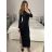 Elegantes Damenkleid mit langen Ärmeln (Einheitsgröße S/M) ITALIAN FASHION IMM23M6062