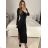 Elegantes Damenkleid mit langen Ärmeln (Einheitsgröße S/M) ITALIAN FASHION IMM23M6062 -   beige -   S / M