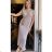 Damen Langarm Hoodie Kleid (S / M ONE SIZE) ITALIAN FASHION IMWA216095
