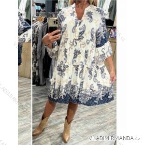 Damen Langarm Hoodie Kleid (S / M ONE SIZE) ITALIAN FASHION IMWA216095