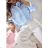 Damen Langarm Hoodie Kleid (S / M ONE SIZE) ITALIAN FASHION IMWA216095