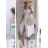 Damen Langarm Hoodie Kleid (S / M ONE SIZE) ITALIAN FASHION IMWA216095