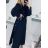 Damen Langarm Hoodie Kleid (S / M ONE SIZE) ITALIAN FASHION IMWA216095