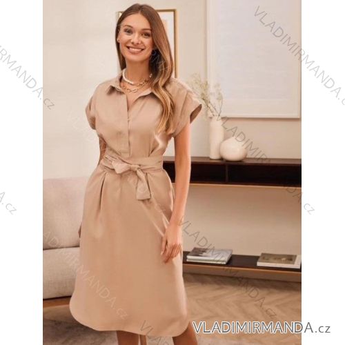 Damen Langarm Hoodie Kleid (S / M ONE SIZE) ITALIAN FASHION IMWA216095