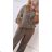 Damen Langarm Hoodie Kleid (S / M ONE SIZE) ITALIAN FASHION IMWA216095