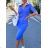 Damen Langarm Hoodie Kleid (S / M ONE SIZE) ITALIAN FASHION IMWA216095