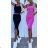 Damen Langarm Hoodie Kleid (S / M ONE SIZE) ITALIAN FASHION IMWA216095