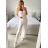 Lässige Langarm Kleid Frauen (uni s / m) MODA ITALY IM319788