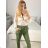 Damen Satin Langarmhemd (S/M/L ONE SIZE) ITALIAN FASHION IM322560
