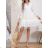 Damen Langarm Hoodie Kleid (S / M ONE SIZE) ITALIAN FASHION IMWA216095