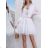 Damen Langarm Hoodie Kleid (S / M ONE SIZE) ITALIAN FASHION IMWA216095