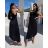 Damen Langarm Hoodie Kleid (S / M ONE SIZE) ITALIAN FASHION IMWA216095