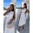 Damen Langarm Hoodie Kleid (S / M ONE SIZE) ITALIAN FASHION IMWA216095