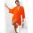 Damen-Sommerkleid mit 3/4-langen Ärmeln (Einheitsgröße S/M/L) ITALIAN FASHION IMCN24017