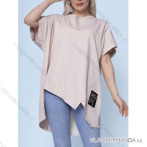 Langes Chiffon-Kurzarmkleid für Damen (S/M ONE SIZE) ITALIAN FASHION IMWGM23456
