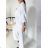 Damen Langarm Hoodie Kleid (S / M ONE SIZE) ITALIAN FASHION IMWA216095 -   weiß -   M / L