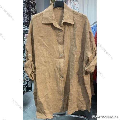 Langarm-Hemdkleid für Damen (S/M EINHEITSGRÖSSE) ITALIAN FASHION IMWD232607