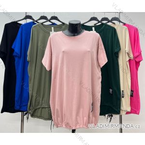 Shirt verlängert 3/4 Langarm Damen (L/XL/2XL ONE SIZE) ITALIAN FASHION IM423025