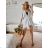 Sommer karierter Bademantel Bademantel Langarm Damen (S/M ONE SIZE) ITALIAN FASHION IMM22923