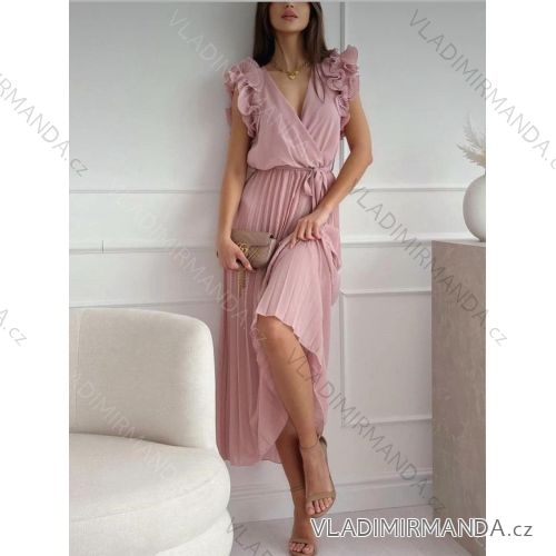 Kleid mit 3/4 Ärmeltasche für Damen (uni sl) ITALIAN Fashion IM3181746