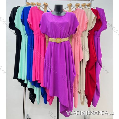 Shirt verlängert 3/4 Langarm Damen (L/XL/2XL ONE SIZE) ITALIAN FASHION IM423025