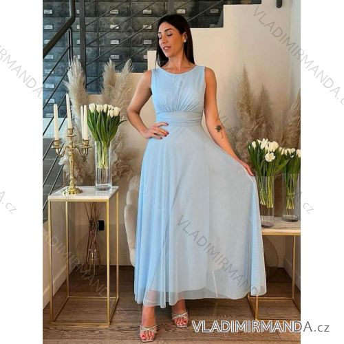 Langes Partykleid mit Riemchen für Damen (Einheitsgröße S/M) ITALIAN FASHION IMM235602