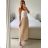 Rock lange Sommer Frauen (uni sl) ITALIENISCHE Mode IM420490