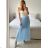 Rock lange Sommer Frauen (uni sl) ITALIENISCHE Mode IM420490