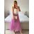 Rock lange Sommer Frauen (uni sl) ITALIENISCHE Mode IM420490