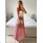 Rock lange Sommer Frauen (uni sl) ITALIENISCHE Mode IM420490