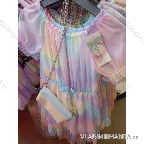KATALOG Kleid Sommer Kurzarm Kinder Heranwachsende Mädchen (4-14 JAHRE) ITALIAN FASHION IVD2421041